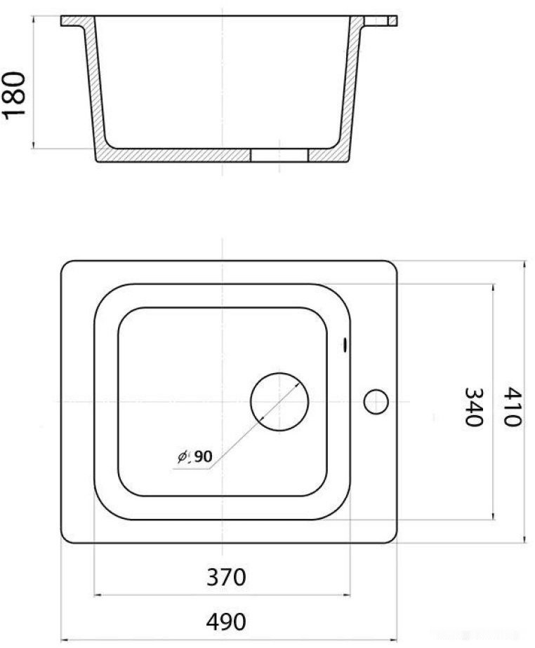 Кухонная мойка Wisent 420-25W (с сифоном GER013)