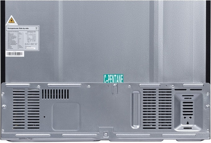 Холодильник side by side Hyundai CS5003F (черная сталь)