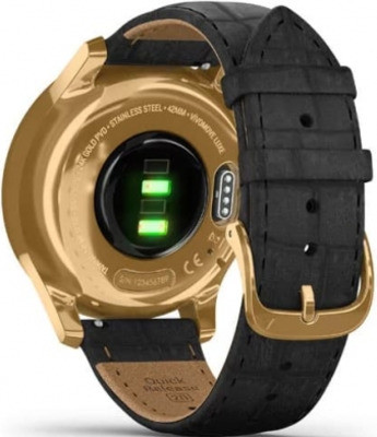 Гибридные умные часы Garmin Vivomove Luxe (золотистый/черный)