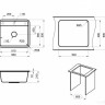 Кухонная мойка Granula ST-5601 (белый)