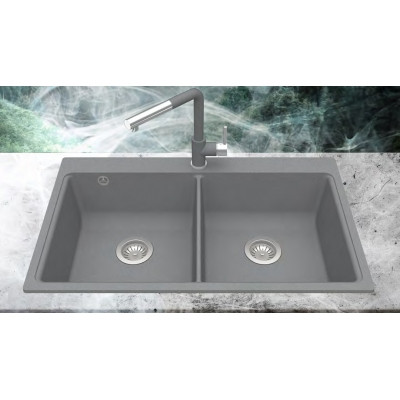 Кухонная мойка AquaSanita Magna SQM 200 202 AW alumetallic