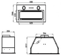Вытяжка Maunfeld Trapeze 602M (черный)