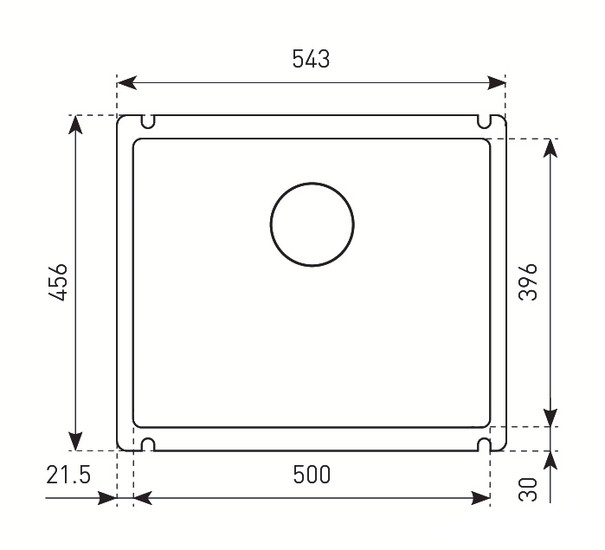 Кухонная мойка Zigmund & Shtain Integra 500 (Индийская ваниль)