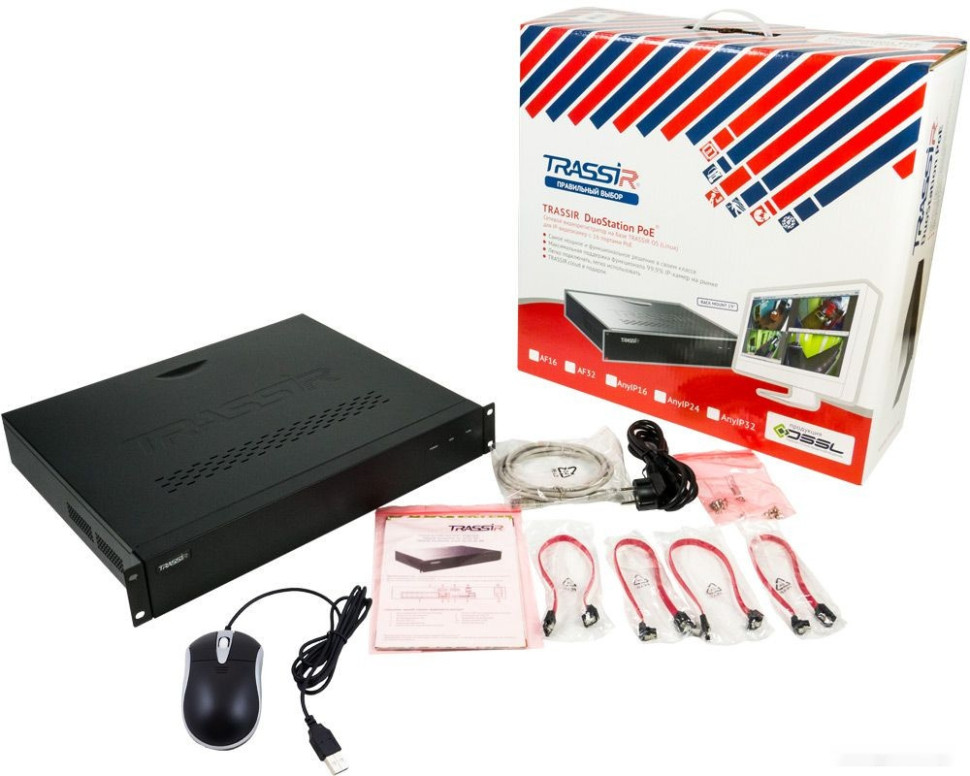 Видеорегистратор наблюдения Trassir DuoStation-RE AF 16