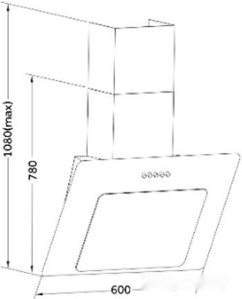 Вытяжка Ore Etne 60 PG (черный)