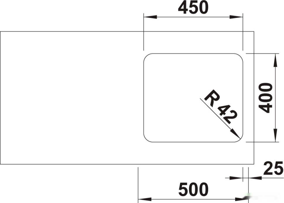 Кухонная мойка Blanco Solis 450-U 526120 (полированная)
