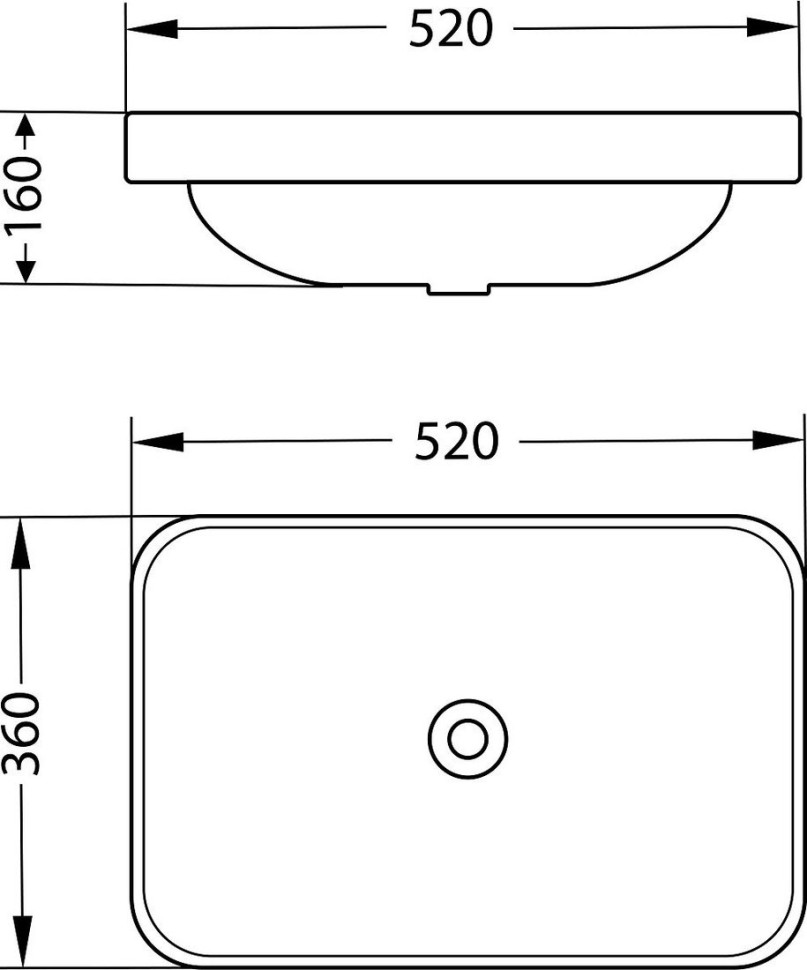 Умывальник Lauter 21441A + Cascade 21СК655BS с сифоном 21635B (черный матовый)