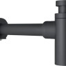 Умывальник Lauter 21441A + Cascade 21СК655BS с сифоном 21635B (черный матовый)