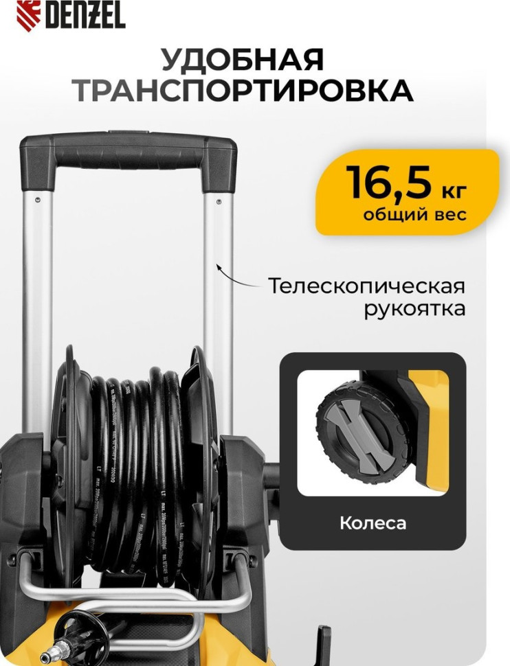 Мойка высокого давления Denzel R-180iD
