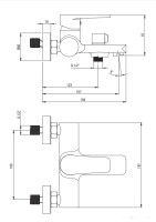 Смеситель Deante Tubo BUT 010M