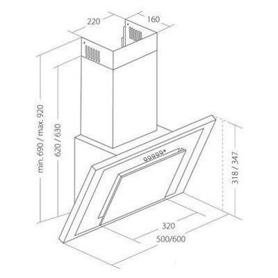 Вытяжка AKPO Nero wk-4 50 WH