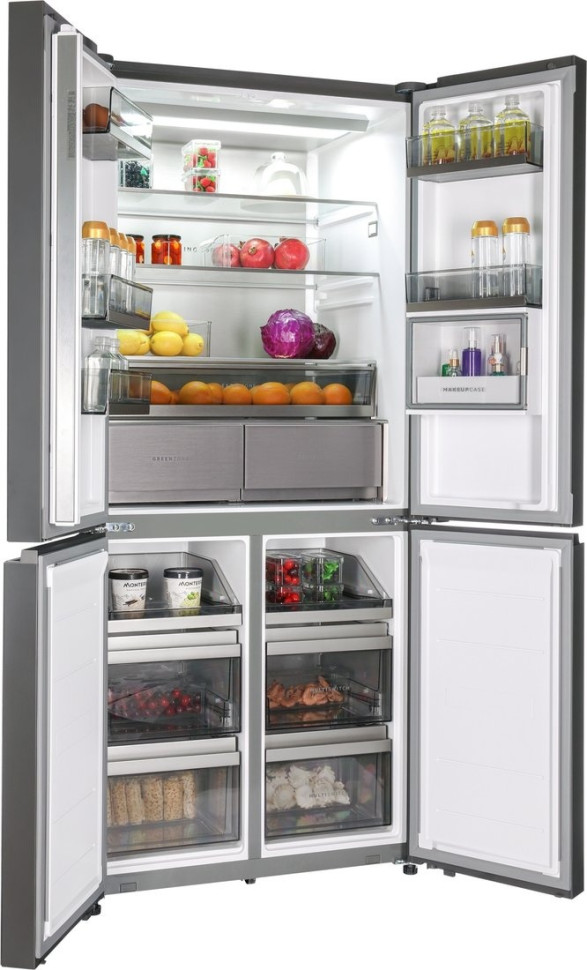 Четырёхдверный холодильник HIBERG RFQ 610G GS Inverter