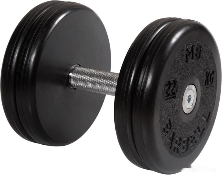 Гантель MB Barbell Классик 22 кг (вращающаяся ручка)