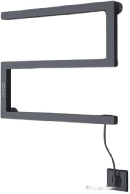 Полотенцесушитель Granula Квадро Снейк 43x50 (терморегулятор, черный матовый)