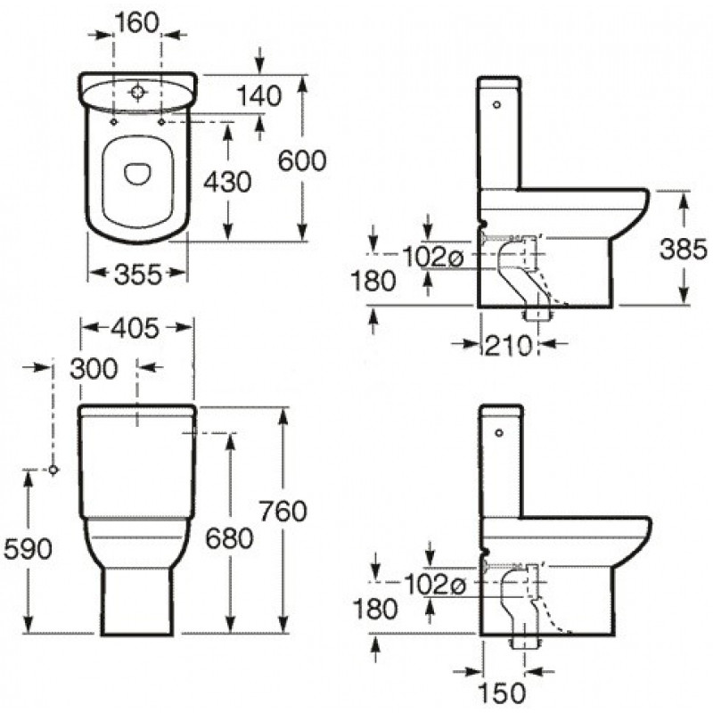 Унитаз Roca Dama Senso [342518000]