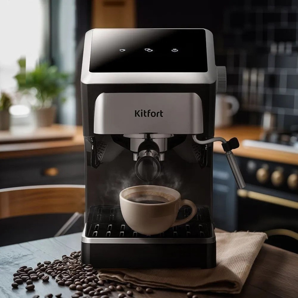 Рожковая кофеварка Kitfort KT-7647