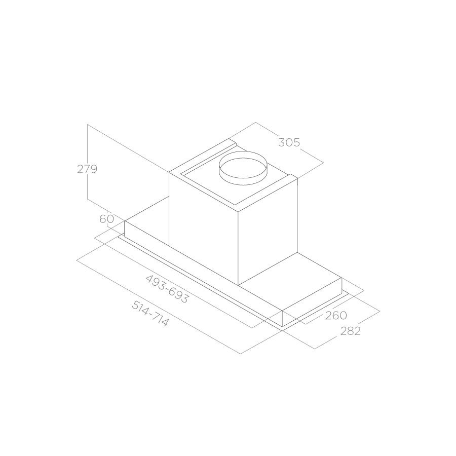 Вытяжка Elica HIDDEN2.0IX/A/60