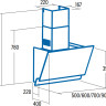 Вытяжка CATA JUNO 600 XGBK 02027502