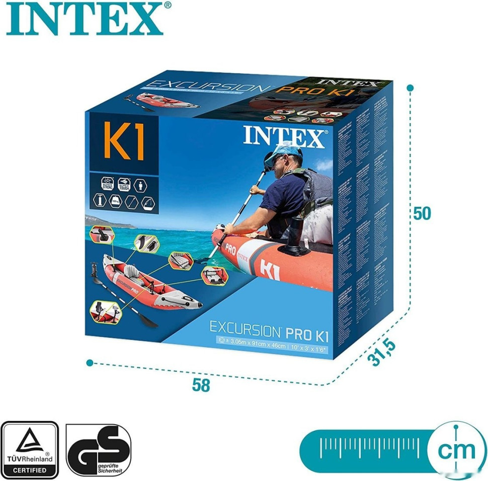 Надувная лодка INTEX Excursion Pro K1 Kayak