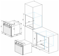 Духовой шкаф Darina 2V5 BDE112 708 B