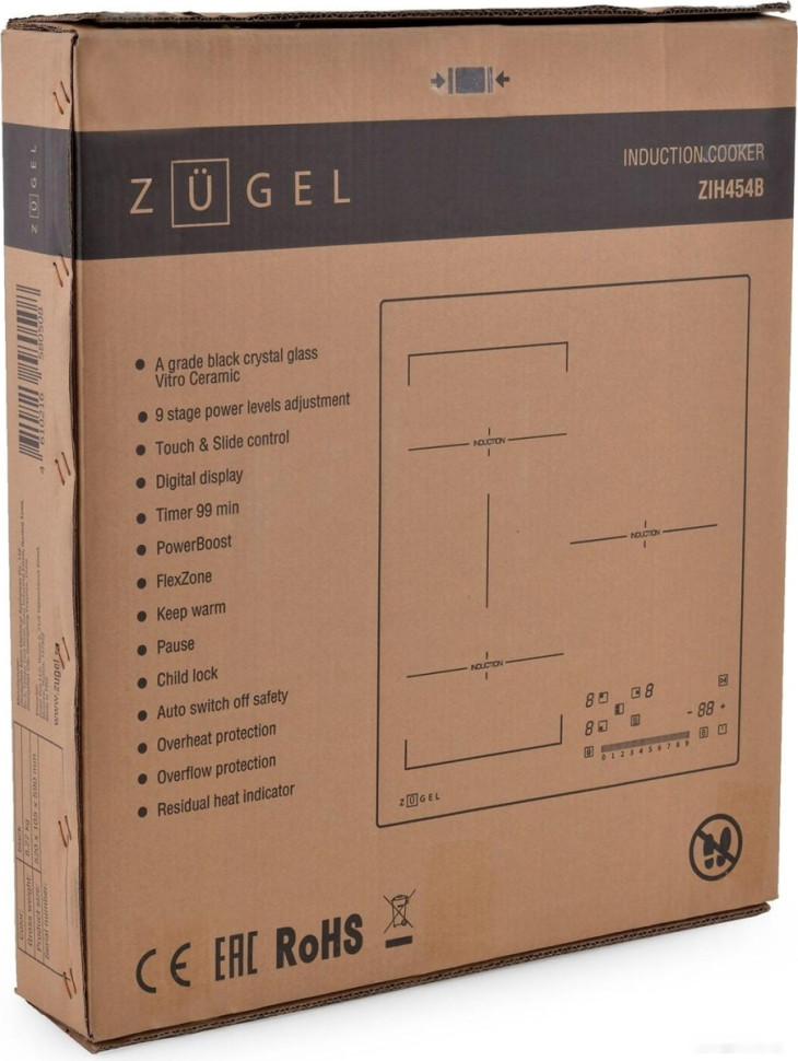 Варочная панель ZUGEL ZIH454B