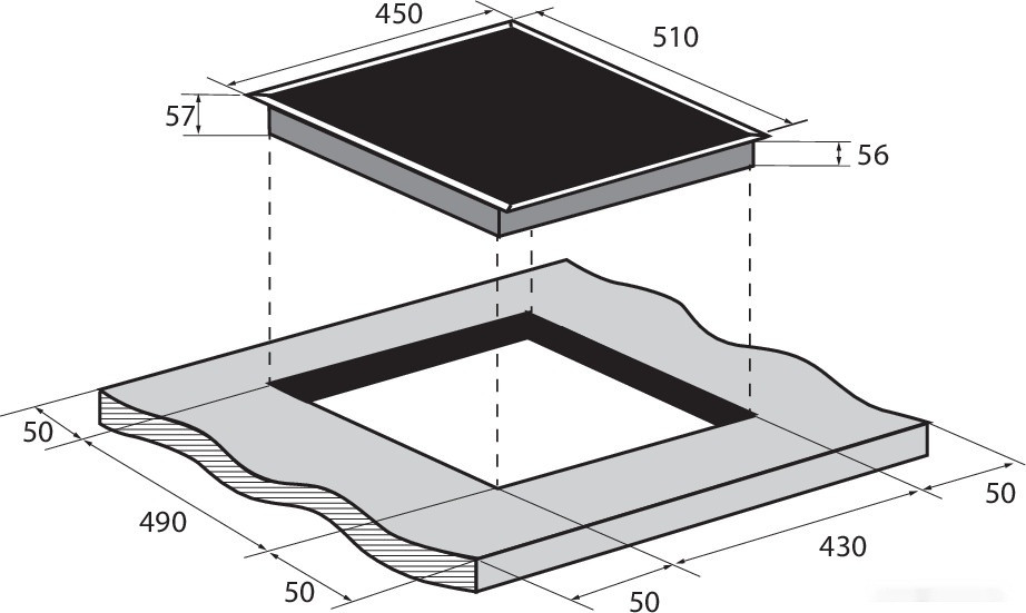 Варочная панель ZUGEL ZIH454B