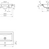 Умывальник Cersanit Como 50 S-UM-COM50/1-w + 63037