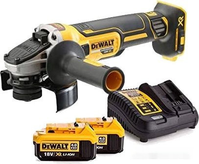 Угловая шлифмашина DeWALT DCG405P2 (с 2-мя АКБ, кейс)