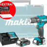 Дрель-шуруповерт Makita DF333DYX14 (с 2-мя АКБ, кейс +набор оснастки)