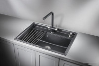 Кухонная мойка Granula KS-7301 (черный)