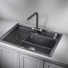 Кухонная мойка Granula KS-7301 (черный)