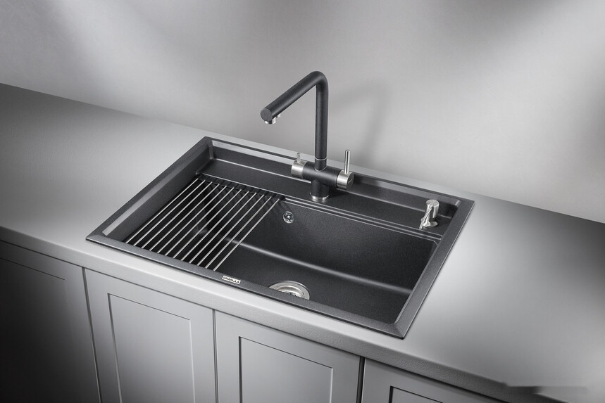 Кухонная мойка Granula KS-7301 (черный)
