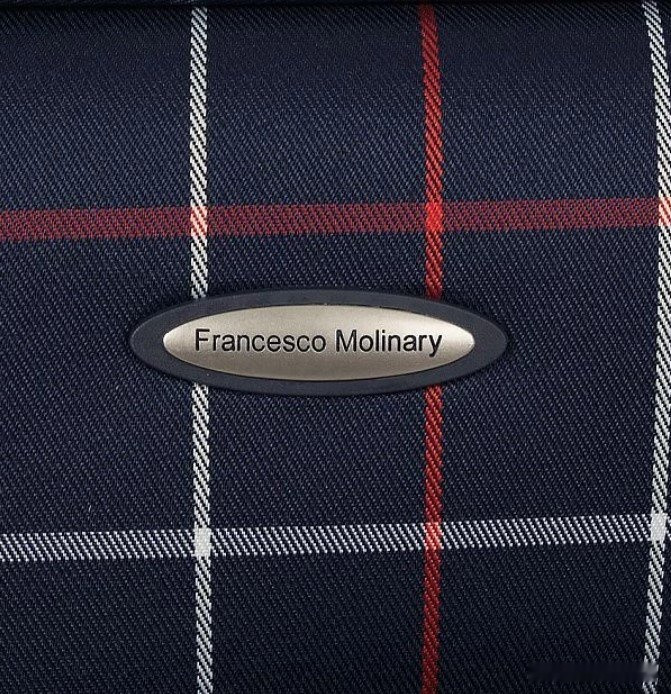 Чемодан-спиннер Francesco Molinary 219-MD1094-4-22NAV (синий)