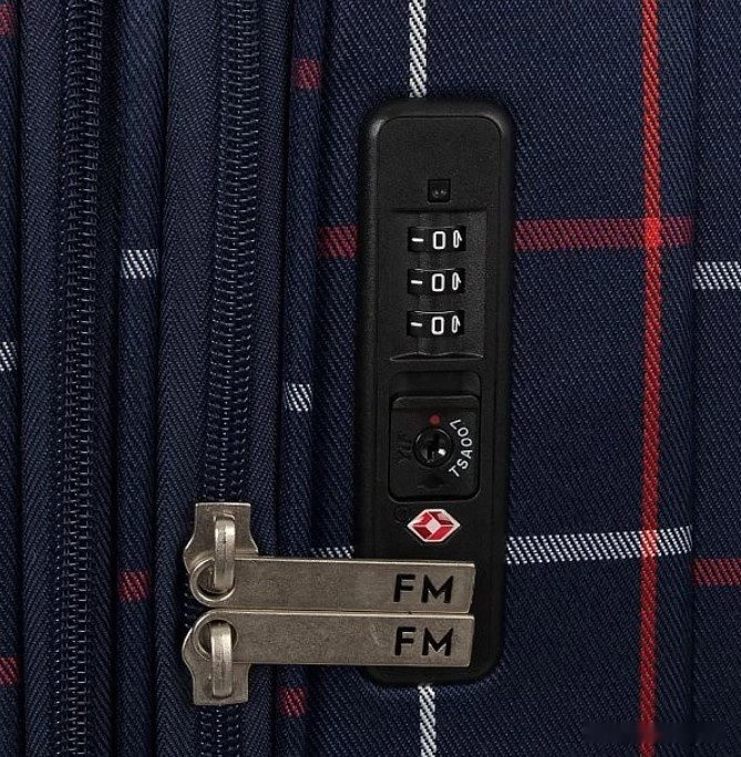 Чемодан-спиннер Francesco Molinary 219-MD1094-4-22NAV (синий)