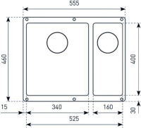 Кухонная мойка Zigmund &amp; Shtain INTEGRA 500.2 (Black Basalt)