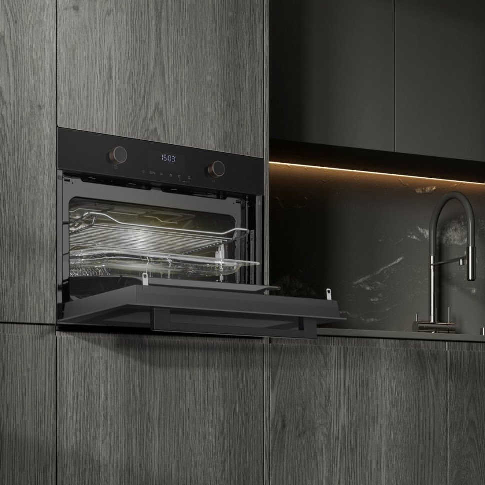 Духовой шкаф Weissgauff OE 4551 DB Black Edition