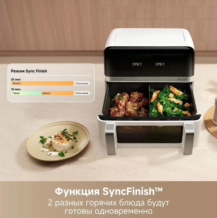 Аэрогриль Trouver Air Fryer FD20 Pro AF-5518ATB (белый)