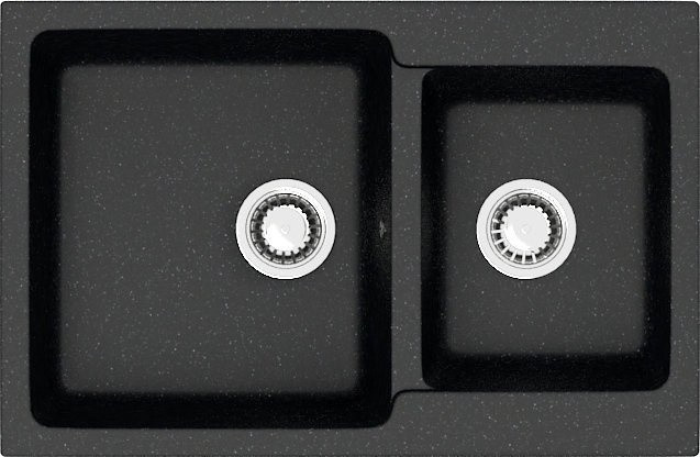 Кухонная мойка Marrbaxx Карельский камень модель 191/Q4 (черный)
