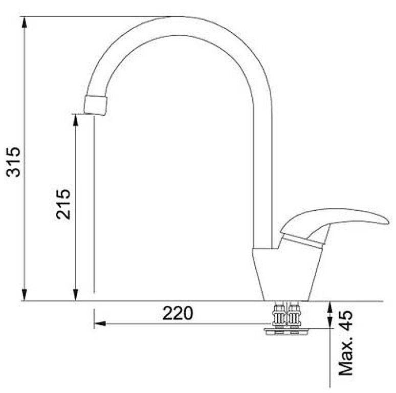Смеситель Franke Platino ваниль