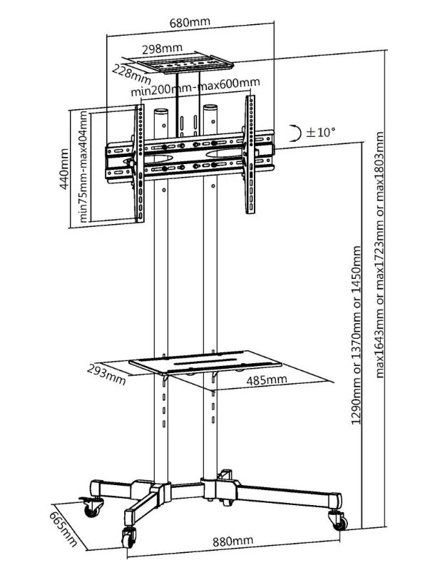 Кронштейн Ultramounts UM262 (Black)