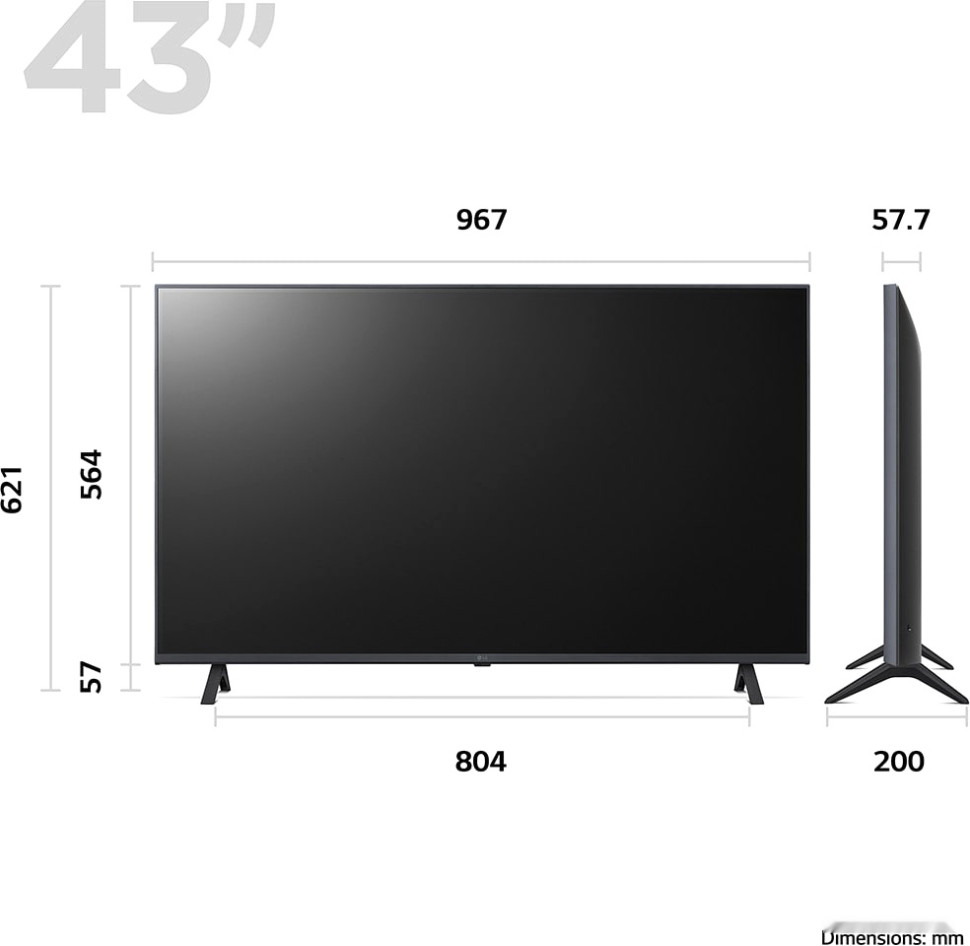Телевизор LG UR78 43UR78006LK