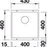 Кухонная мойка Blanco Subline 400-U (Black)