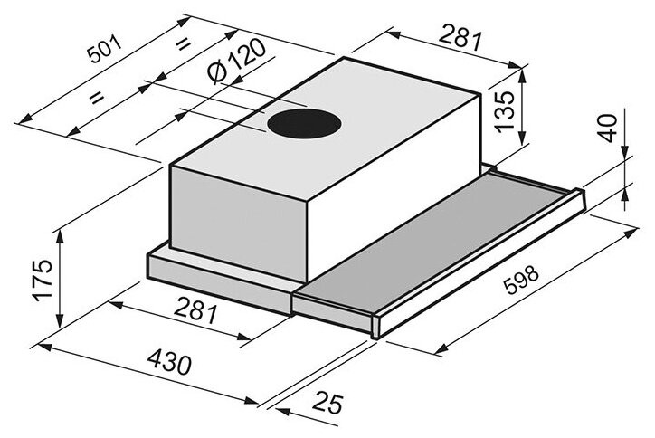 Вытяжка Zigmund & Shtain K 009.6 W
