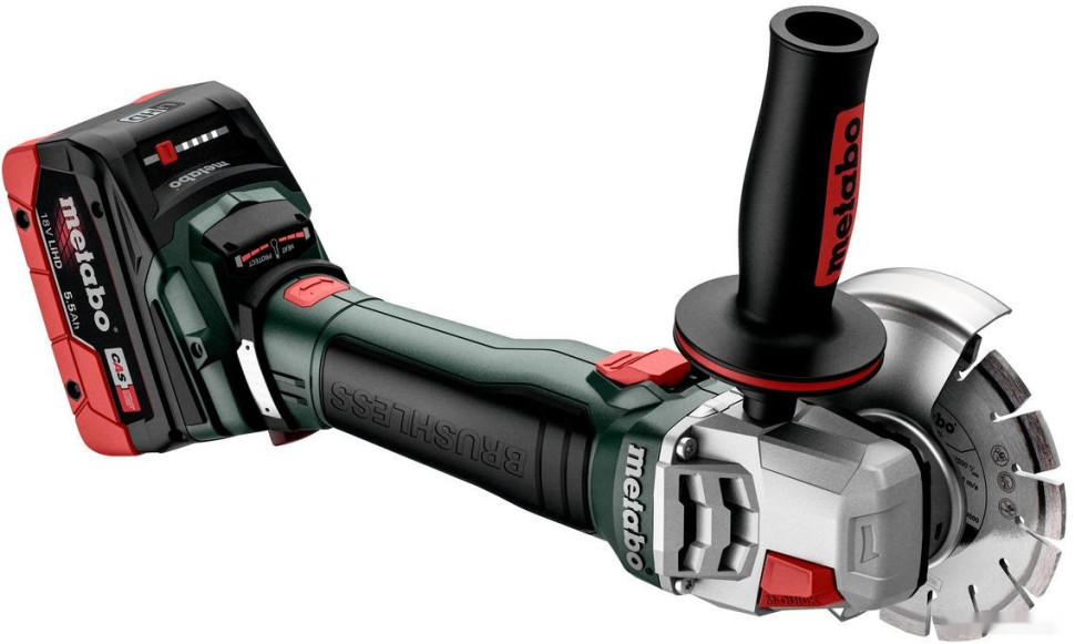 Угловая шлифмашина Metabo WB 18 LT BL 11-125 Quick 613054650 (с 2-мя АКБ, кейс)