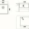 Кухонная мойка Ukinox Лофт LOB400.400-GT10P