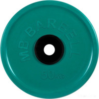 Диск MB Barbell Евро-классик 51 мм (1x50 кг, зеленый)