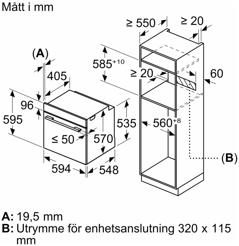 Духовой шкаф Bosch HBA530BW0S