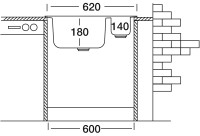 Кухонная мойка Kromevye EX 187 D