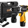 Дрель-шуруповерт Deko DKCD12FU-Li SET 63 063-4094 (с 2-мя АКБ, кейс, набор оснастки)