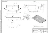 Умывальник Versalia Fiesta 80 Grey